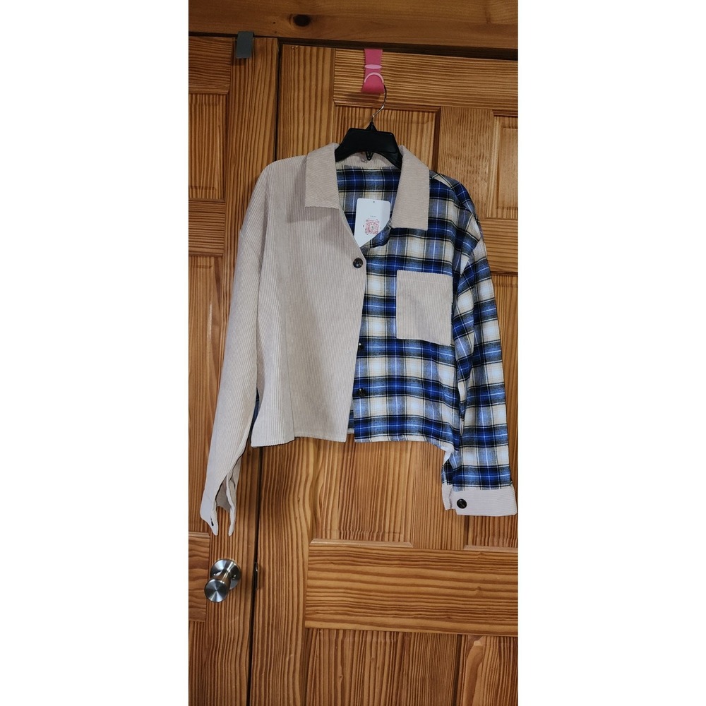 Corduroy and‎ plaid button down